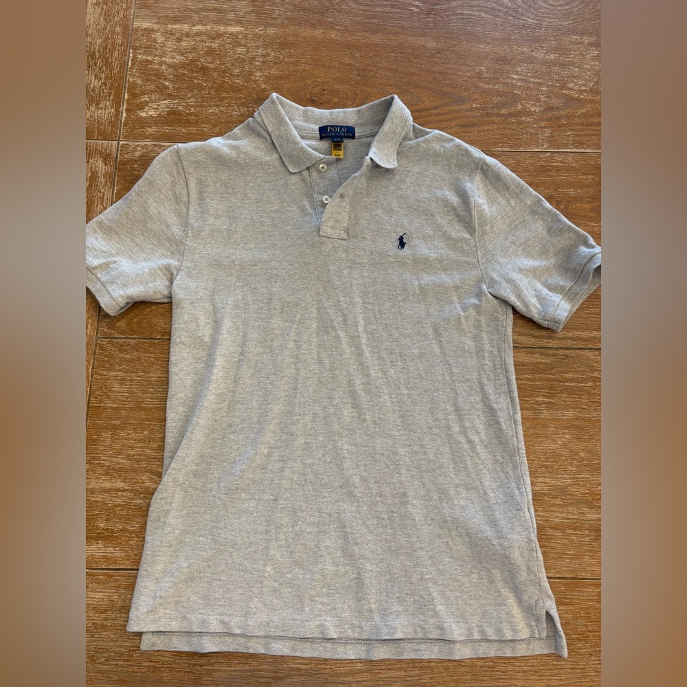 Boys Gray Polo XL 18/20
